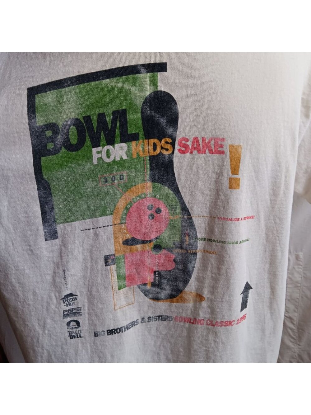 Big Brother Sister Bowling Vintage T-shirt Single Stitch 2XL 1995 FTL USA mens